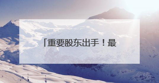 重要股东出手！最高增持超29亿元