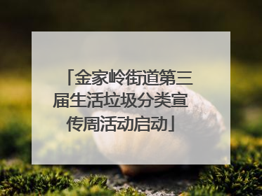 金家岭街道第三届生活垃圾分类宣传周活动启动