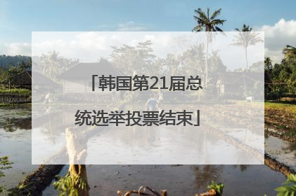 韩国第21届总统选举投票结束