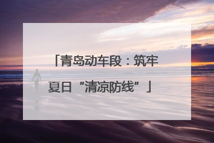 青岛动车段：筑牢夏日“清凉防线”