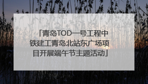 青岛TOD一号工程中铁建工青岛北站东广场项目开展端午节主题活动