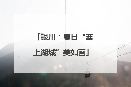 银川：夏日“塞上湖城”美如画