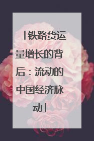 铁路货运量增长的背后：流动的中国经济脉动