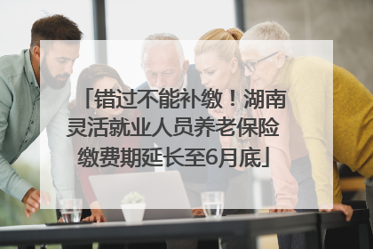 错过不能补缴！湖南灵活就业人员养老保险缴费期延长至6月底