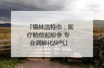 锡林浩特市：医疗赔偿起纷争 专业调解化戾气