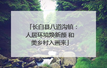 长白县八道沟镇：人居环境焕新颜 和美乡村入画来