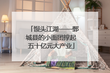 馒头江湖——鄄城县的小面团撑起五十亿元大产业