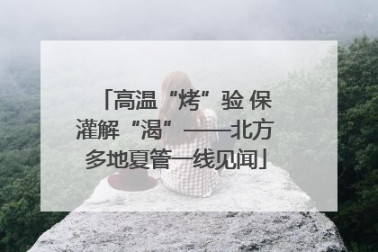 高温“烤”验 保灌解“渴”——北方多地夏管一线见闻