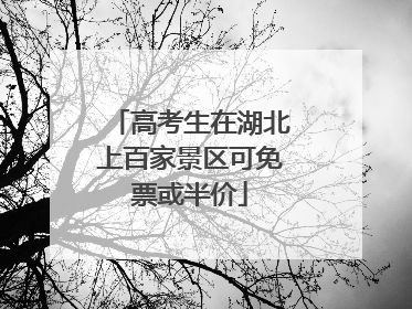 高考生在湖北上百家景区可免票或半价
