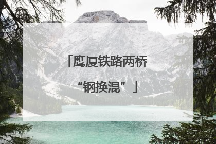 鹰厦铁路两桥“钢换混”