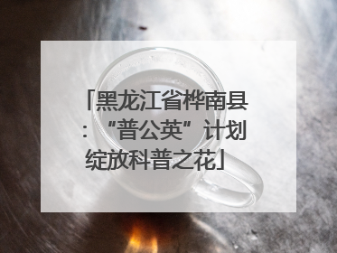 黑龙江省桦南县：“普公英”计划绽放科普之花