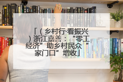 （乡村行·看振兴）浙江嘉善：“零工经济”助乡村民众“家门口”增收