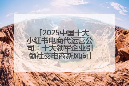 2025中国十大小红书电商代运营公司：十大领军企业引领社交电商新风向