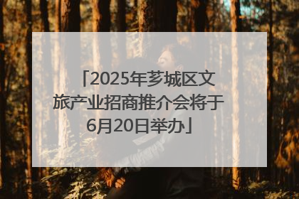 2025年芗城区文旅产业招商推介会将于6月20日举办