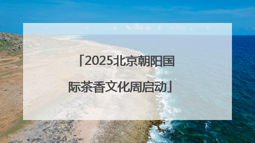 2025北京朝阳国际茶香文化周启动