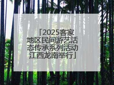 2025客家地区民间游艺活态传承系列活动江西龙南举行