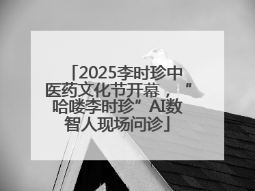 2025李时珍中医药文化节开幕，“哈喽李时珍”AI数智人现场问诊