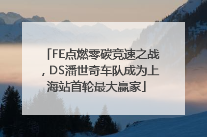 FE点燃零碳竞速之战，DS潘世奇车队成为上海站首轮最大赢家