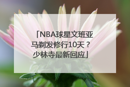 NBA球星文班亚马剃发修行10天？少林寺最新回应
